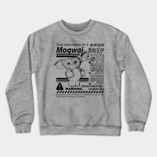 Gremlins Gizmo Warning Label Crewneck Sweatshirt